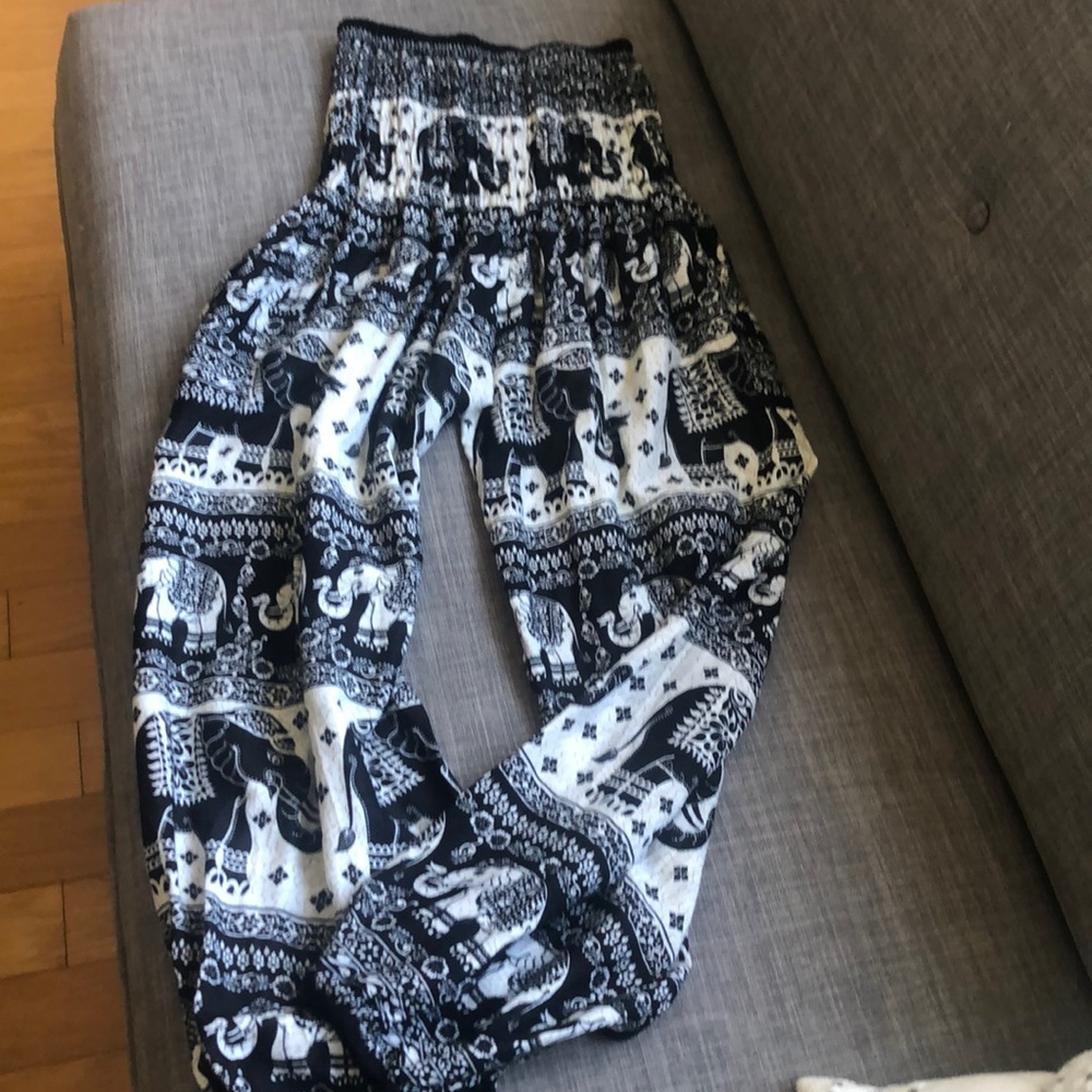 High waisted elephant lounge pants -NWOT
